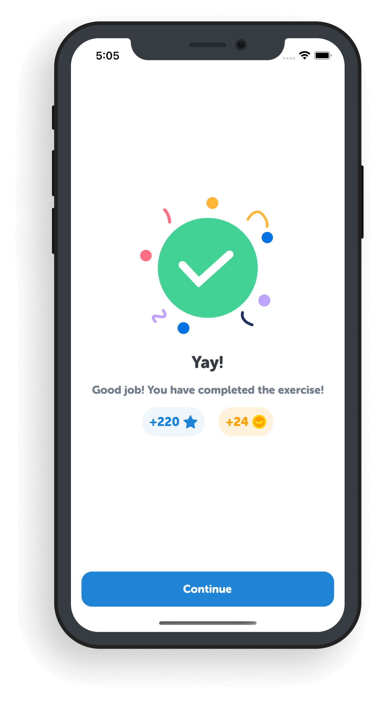 Earn points and coins as you learn